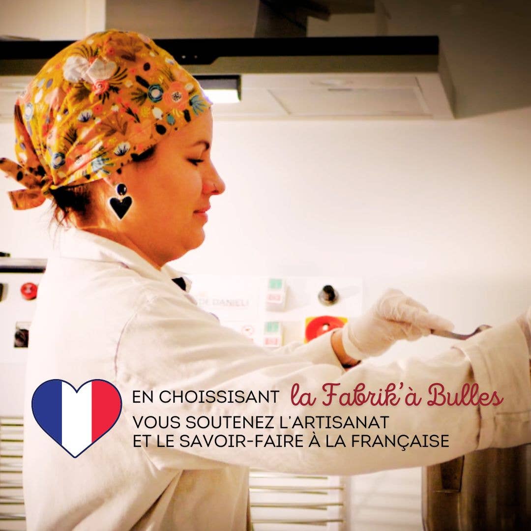 La Fabrik 'à Bulles – wholesale Dish soap – Artisanal solid dish soap cake 100g with transport box1