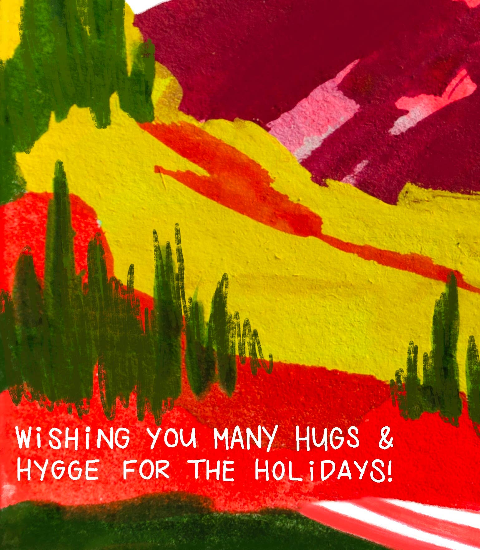 Juliann Choe - Wholesale Season's Greetings Card - Hygge for the Holidays Card1