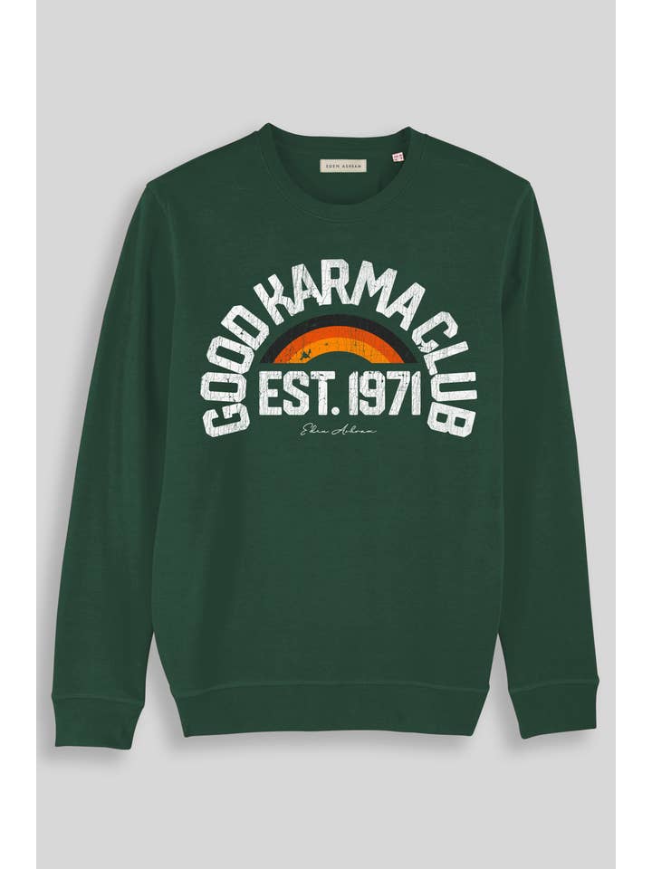 Eden Ashram - Wholesale Graphic Sweatshirt - Women's - Good Karma Club Premium Crew Neck Sweatshirt5