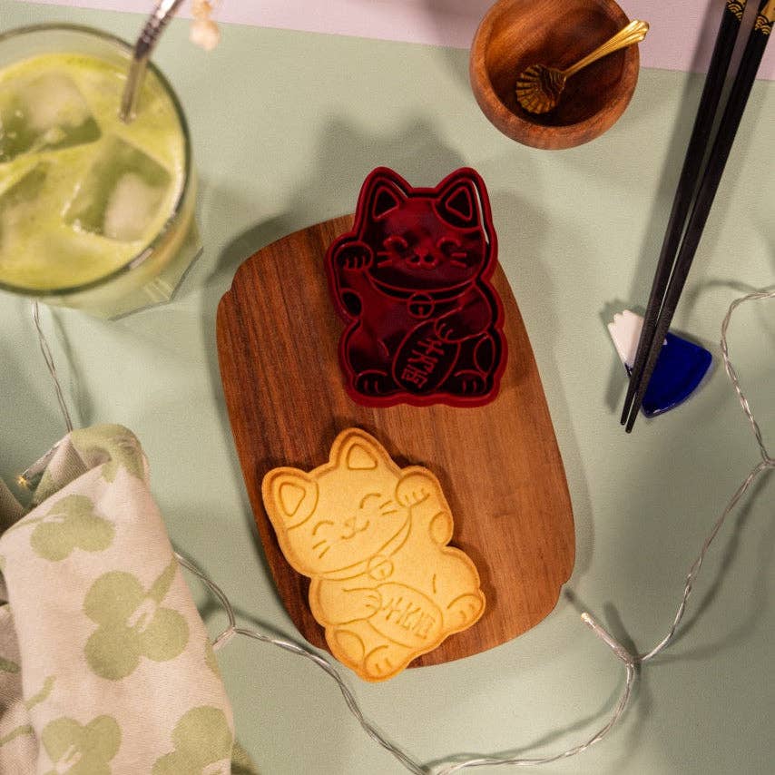 Uniberry 3D – wholesale Kakskärare – Maneki-neko katt - kakmått1