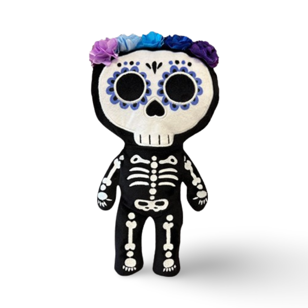 MaterialJill - Wholesale Stuffed/Plush Toy - Kids & Baby - 12" Day of the Dead Skeleton Plush, Halloween Decor - Mixed2