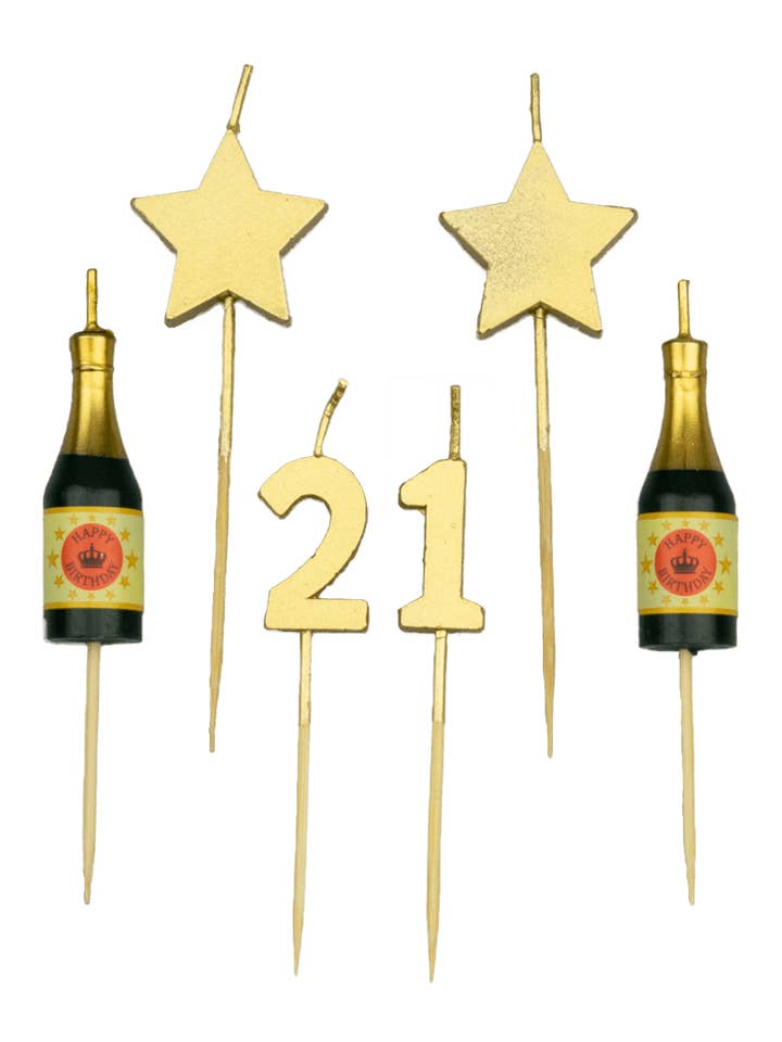 Kaarsen voor verjaardagstaart - 21 jaar voor wholesale door PD Party