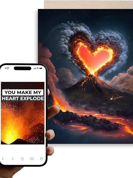 I Lava You | Magic AR Greeting Card for wholesale by Magic Greetings