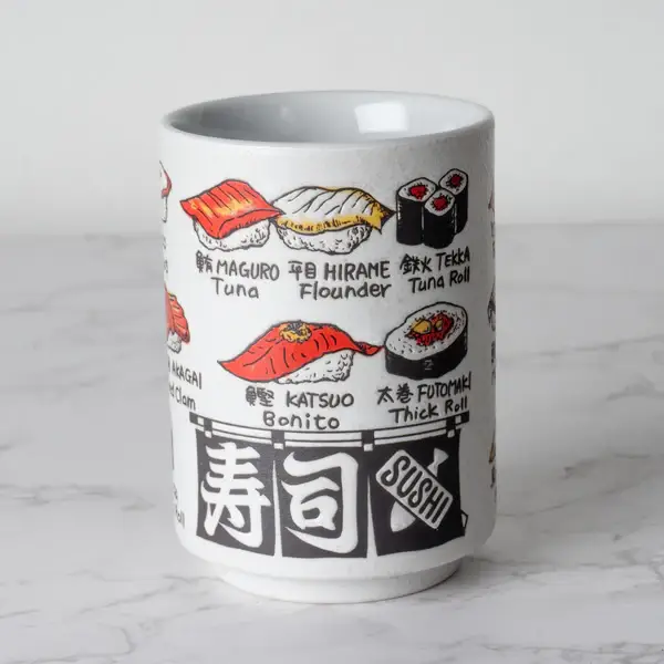 Urban Tokyo - Wholesale Coffee Mug - Japanese Sushi Yunomi Style Tea Cup Reactive Glaze 10 fl oz5