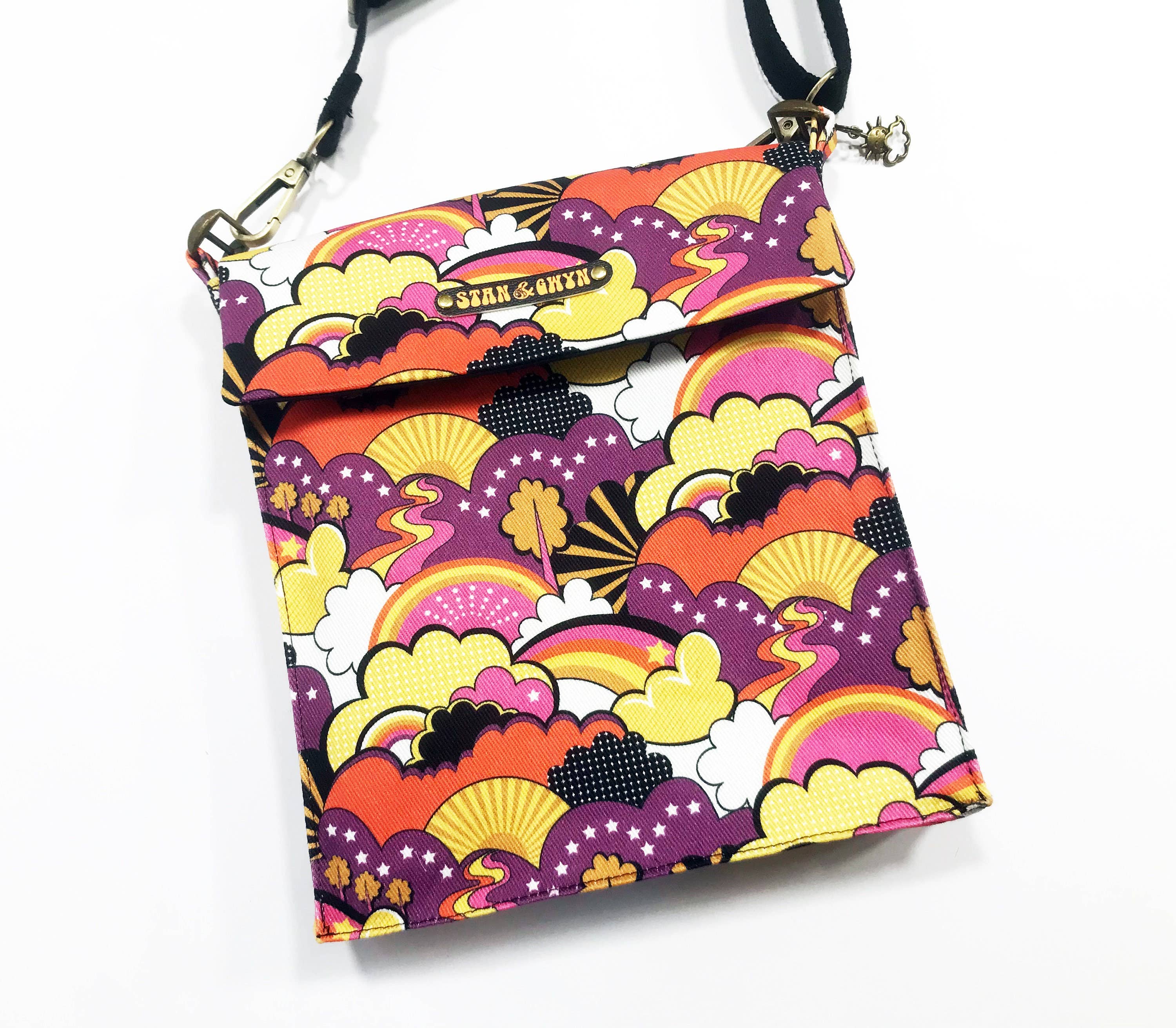 Stan and Gwyn - Vente Sac à bandoulière – femme - Sac arc-en-ciel, sac des années 1960, sac à bandoulière, sac rétro6