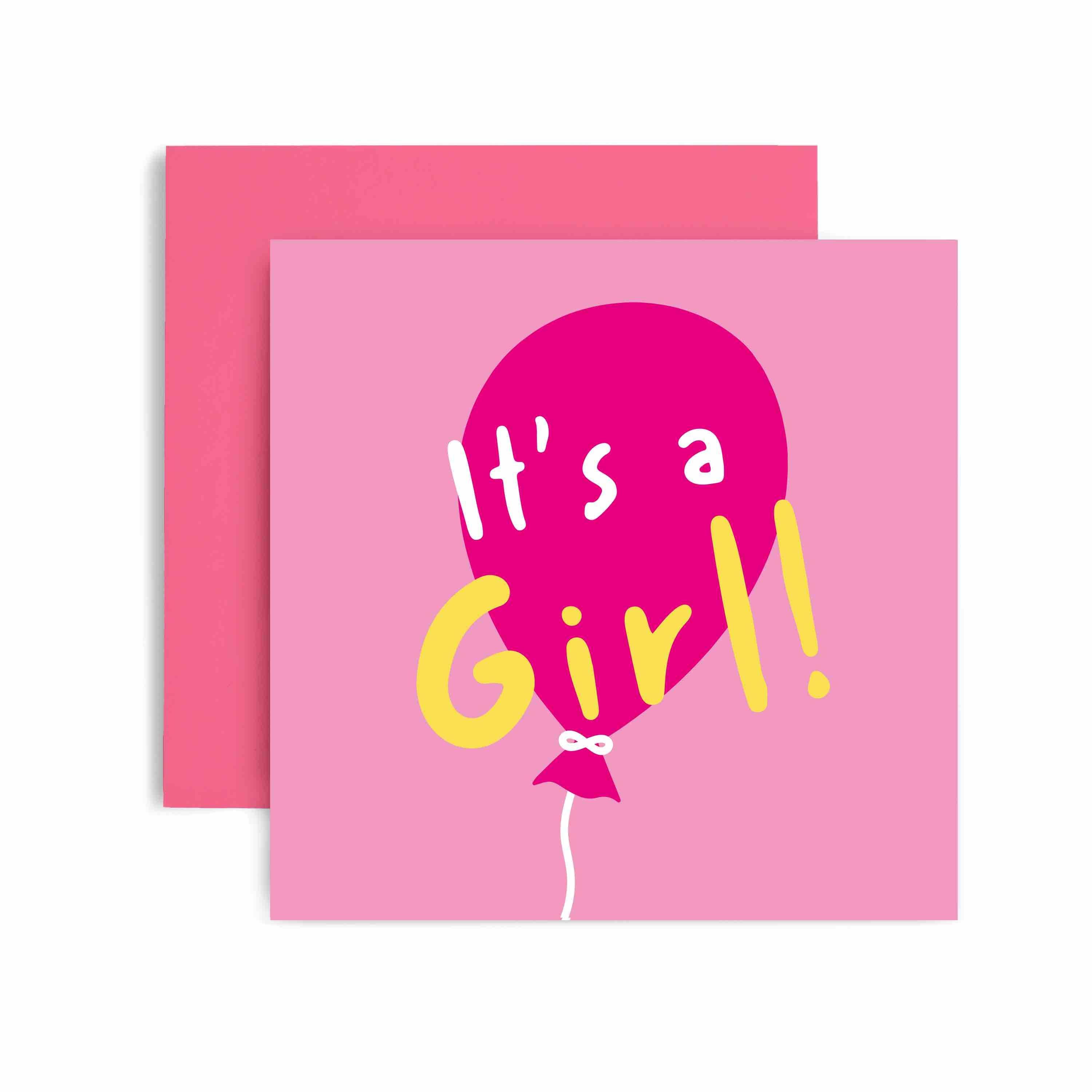 Huxters - Wholesale Baby Card - It's a Girl - New Baby Newborn Congratulations Card (Copy)