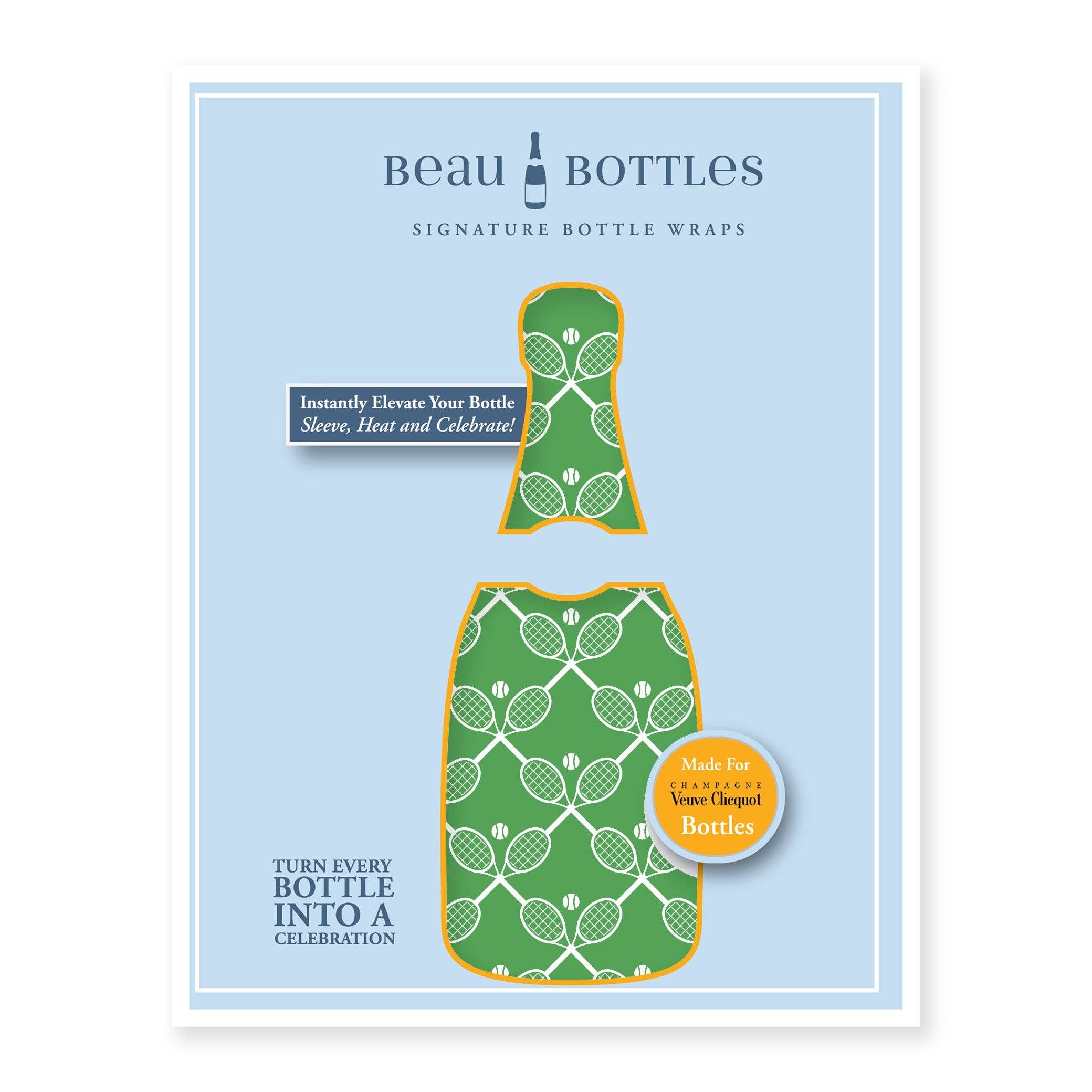 Beau Bottles - Wholesale Wine Gift Bag - Beau Bottles Preppy Tennis Match - Champagne Collection5