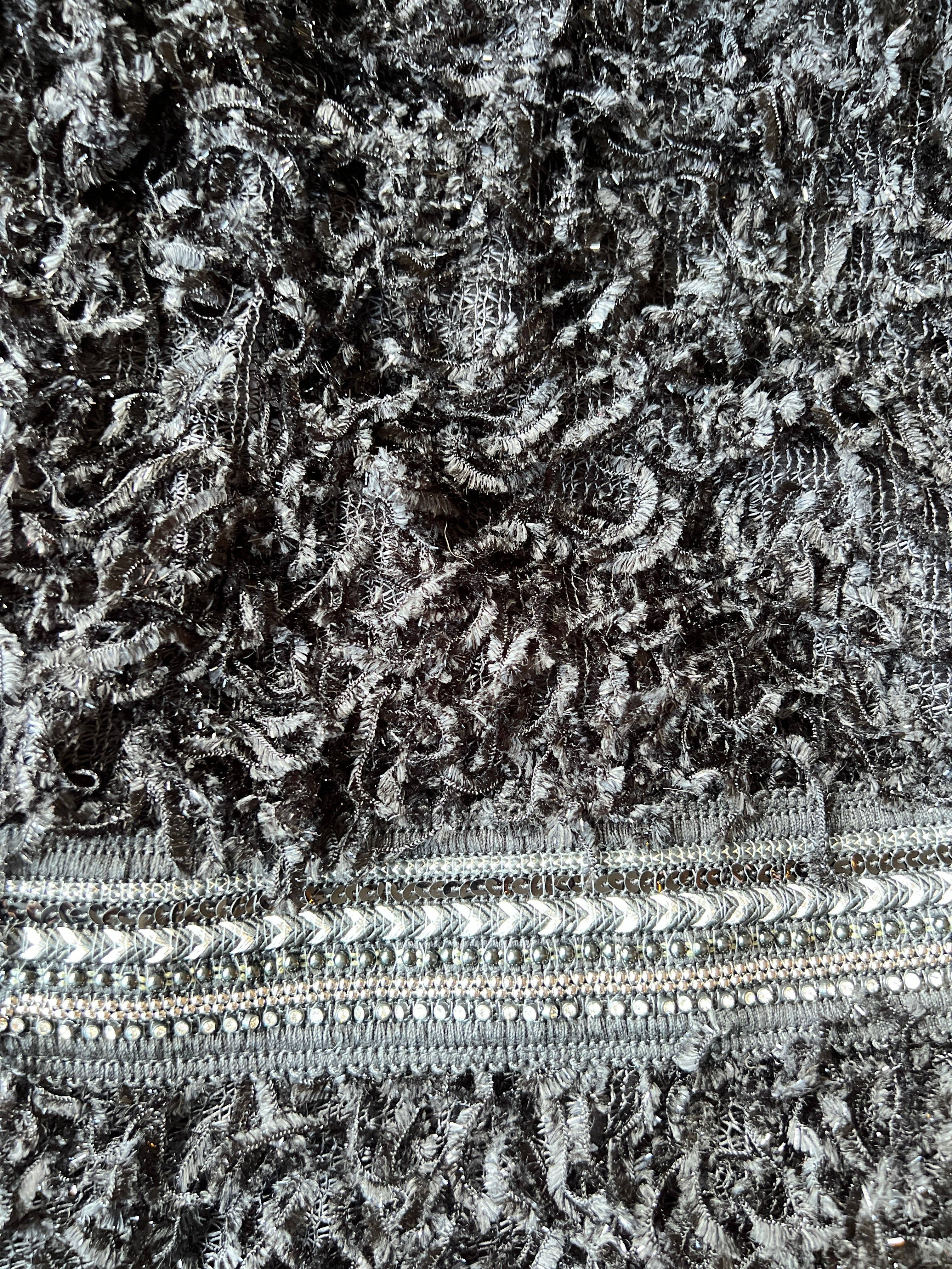 Black Shaggy Fur Jacket for wholesale on Faire3