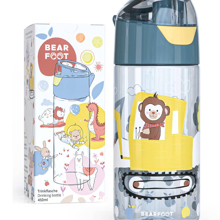 BEARFOOT – wholesale Water bottle – Kids water bottle, lightweight water bottle, BPA free - Excavator0