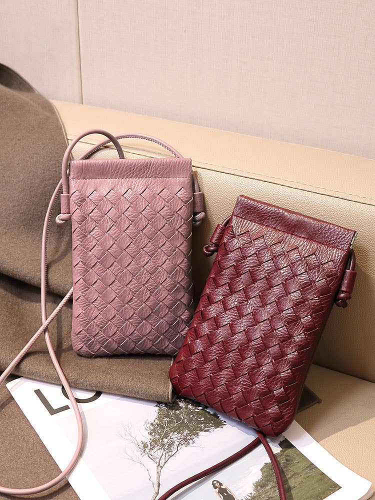 Crave by FW - Wholesale Crossbody Bag - Women's - PU Leather Simple Woven Crossbody Bag14