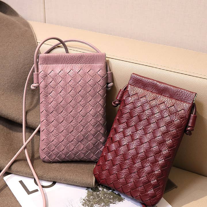 Crave by FW - Wholesale Crossbody Bag - Women's - PU Leather Simple Woven Crossbody Bag14