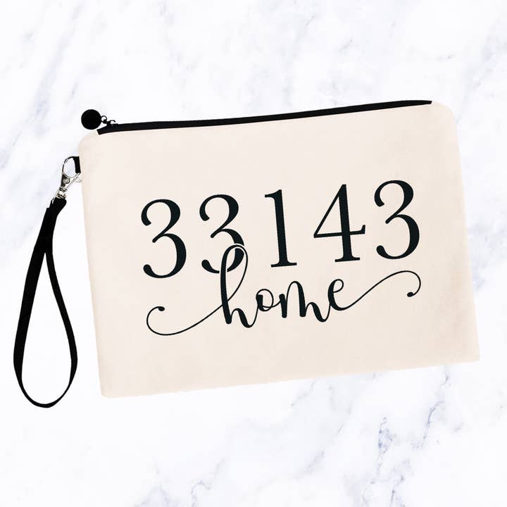 Sacs de maquillage pour la maison à code postal personnalisés pour la vente par SheMugs