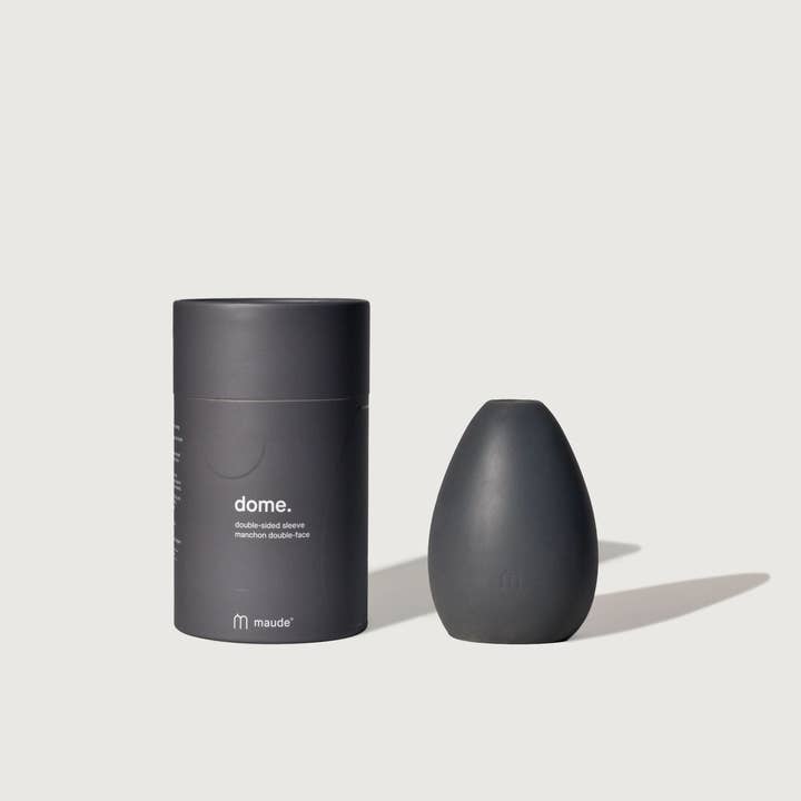 maude - Wholesale Sex Toy - Dome, charcoal - multi-textured sleeve