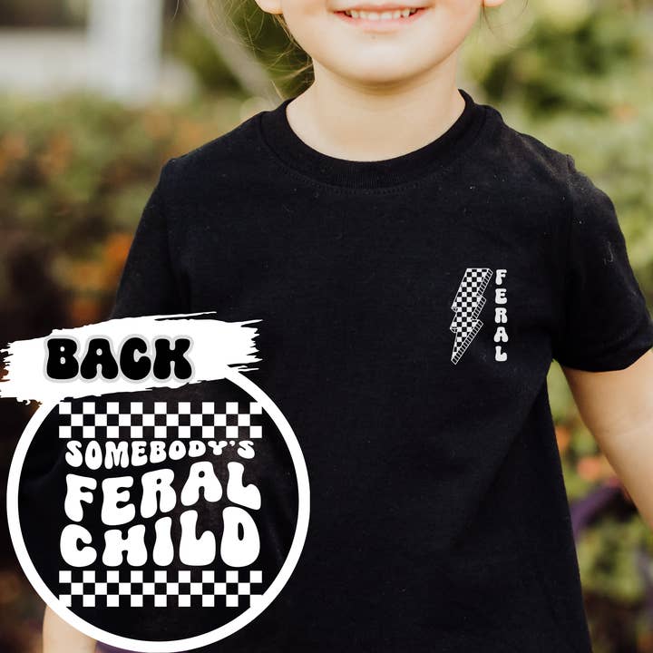 Page and Riggs Designs, LLC - Wholesale Screen Printed T-Shirt - Kids - Feral Child Tee