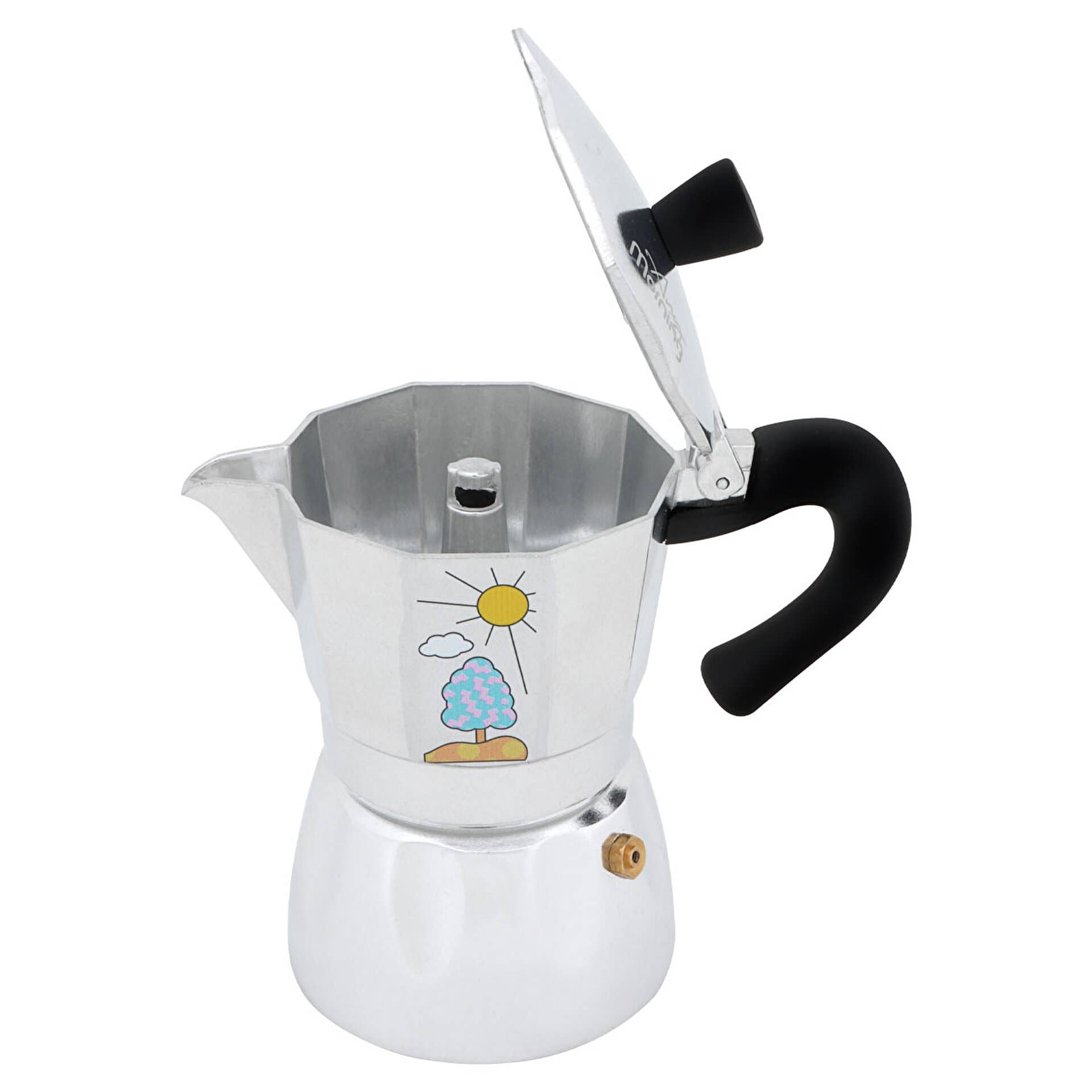 Biggbrands - Wholesale Espresso Maker - Any Morning Hes-6 Aluminum Espresso Coffee Maker 20 Oz4