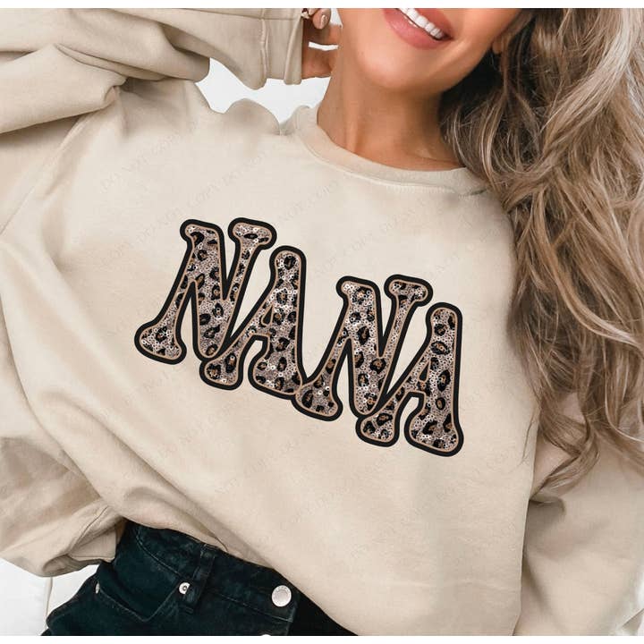 () DTF Faux Sparkle - Sand Nana for wholesale by Cypress Slough Outfitters