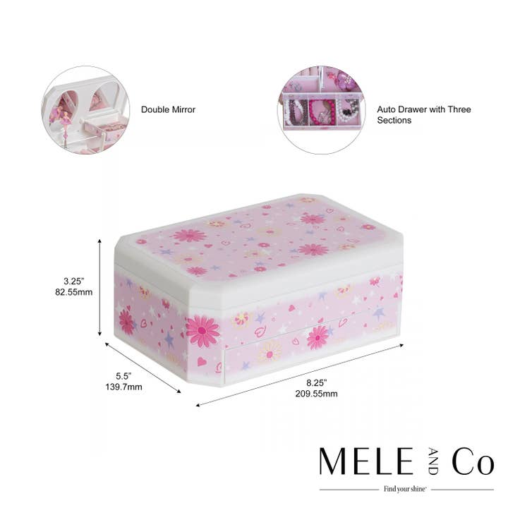 Mele and Co - Wholesale Jewelry Box/Organizer - Kids - Mele and Co Hayley Girls Musical Ballerina Jewelry Box