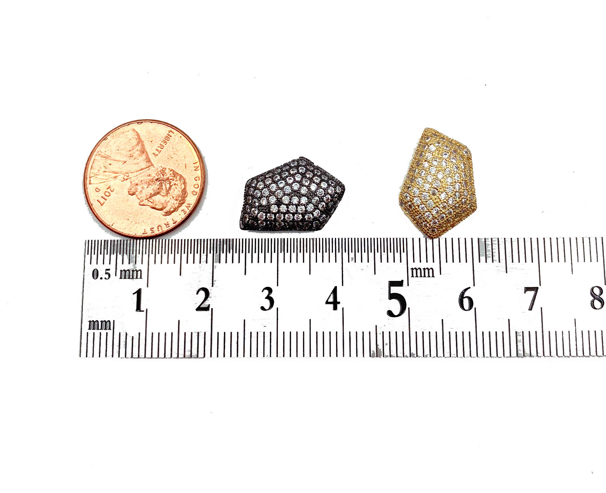 findings4uGem - Wholesale Craft Supplies - Irregular Shape Beads Gold Filled for DIY Jewelry, BD0112