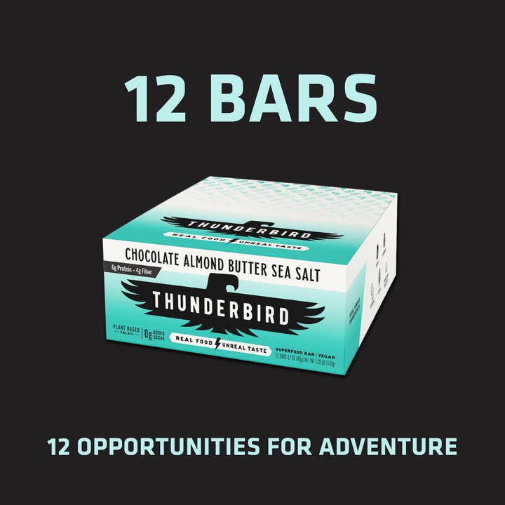 Thunderbird Real Food Bars - Vendita all'ingrosso Barrette - Cioccolato, burro di mandorle, sale marino1