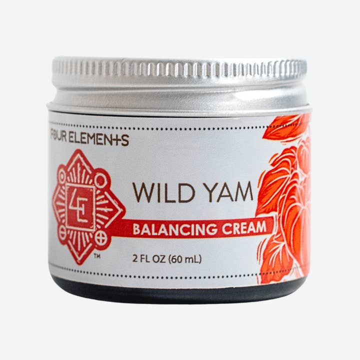 Four Elements Organic Herbals - Wholesale Healing Salve/Balm/Cream - Wild Yam Balancing Cream - 2 oz5