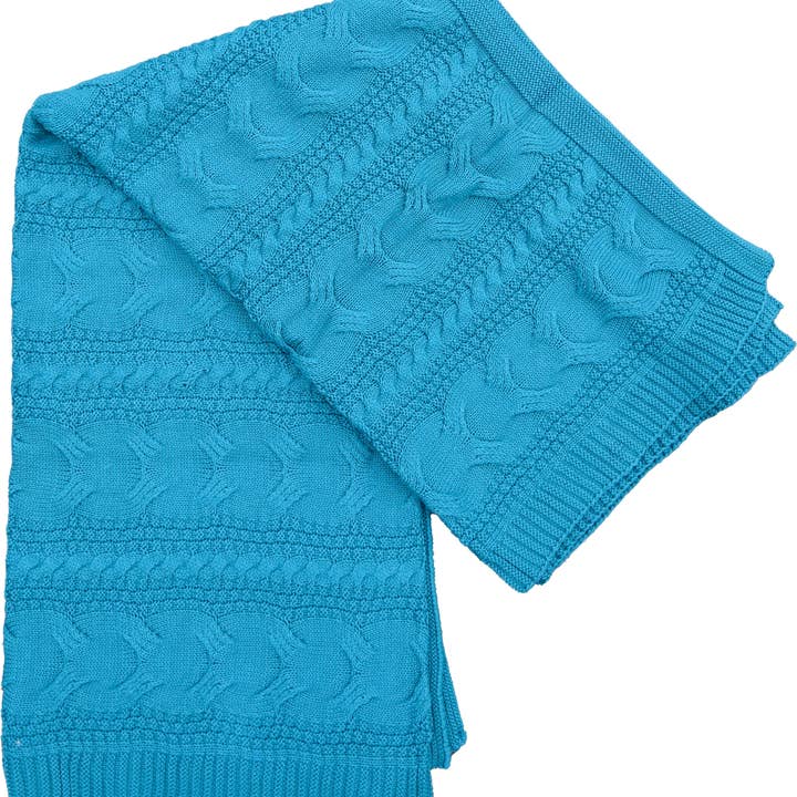 Chloe & Lex - Wholesale Throw Blanket - Bundle of 10 Classic Cableknit Cotton Throw Blankets1