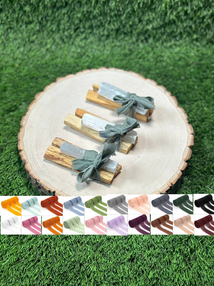 PALO SANTO and SELENITE Crystal Bundle | Palo Santo Bundle for wholesale by CaNatureLover