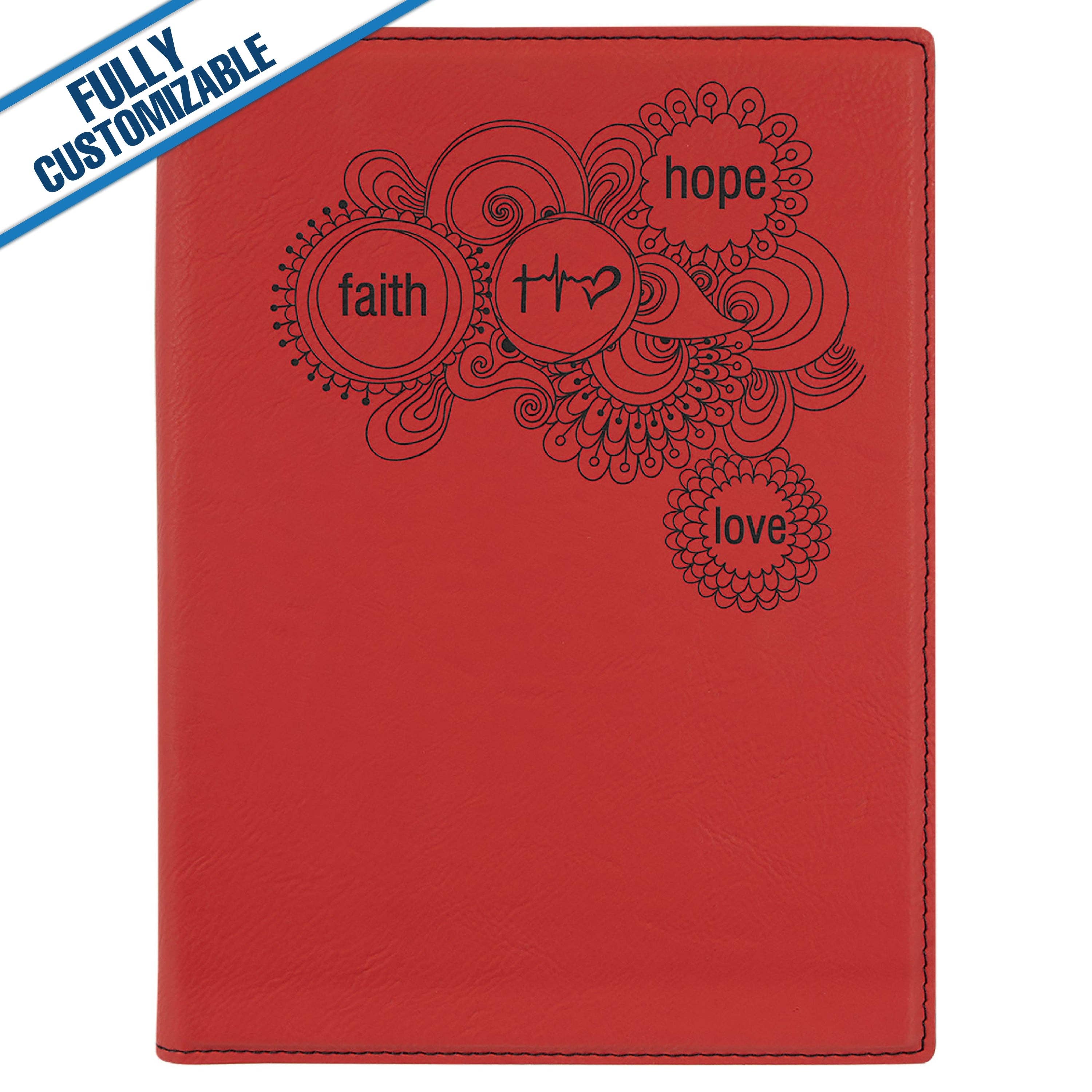 GiftWorksPlus - Wholesale Notepad - 7"x9" Leatherette Portfolio & Notepad - Fully Customizable15