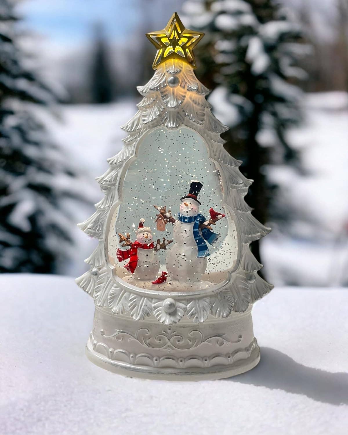 SINT - Wholesale Christmas Decoration - Christmas Musical Lighted Water Glitter Snow Globe Lamp5