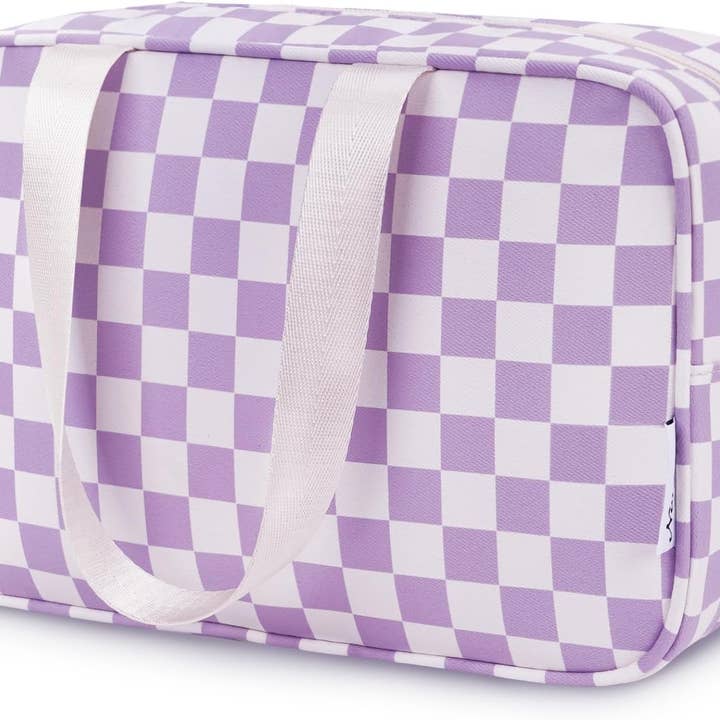 wandf - Wholesale Toiletry Bag - Women's - Narwey Large Checkered Travel Toiletry Bag Women Toiletrybag4