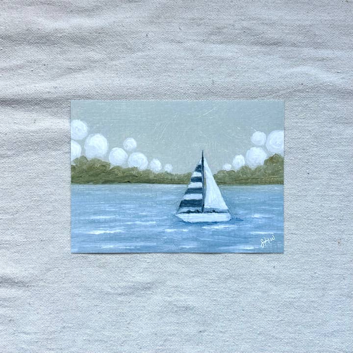 Stampa d'Arte "Come Sail Away" per la vendita all'ingrosso da parte di sophie wyatt studio.