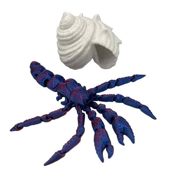 Crabe ermite 3D dans une coquille pour la vente par Barry-Owen Co., Inc.