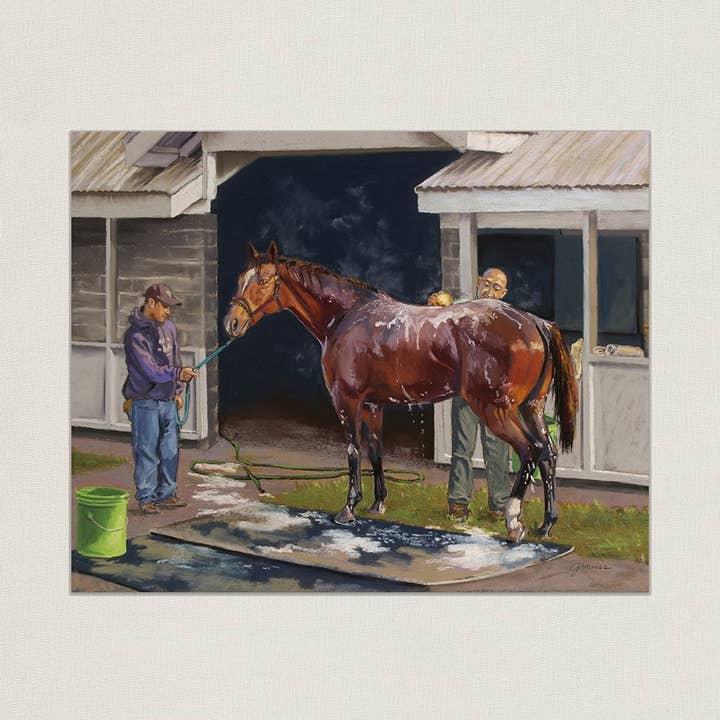 Bain matinal à Keeneland pour la vente par Graviss Studios