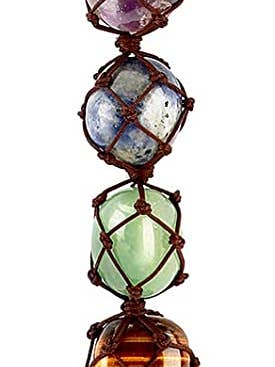 Circle Tree of Life Chakra Stone Hanging for wholesale by HH Wholesalers