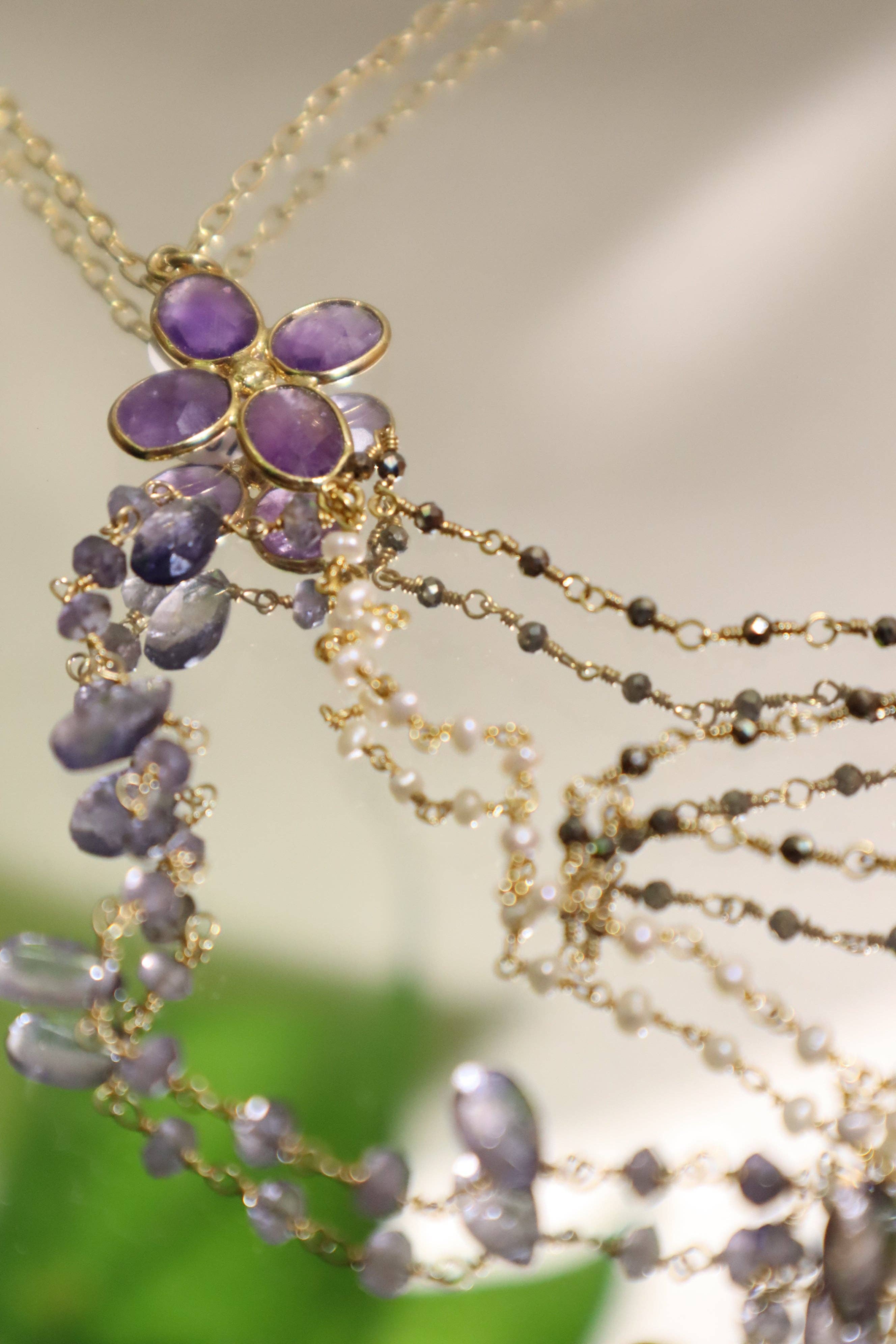 Mathilde ma muse - Wholesale Y-Neck/Lariat Necklace - HAPPY necklace: “Special lucky”1