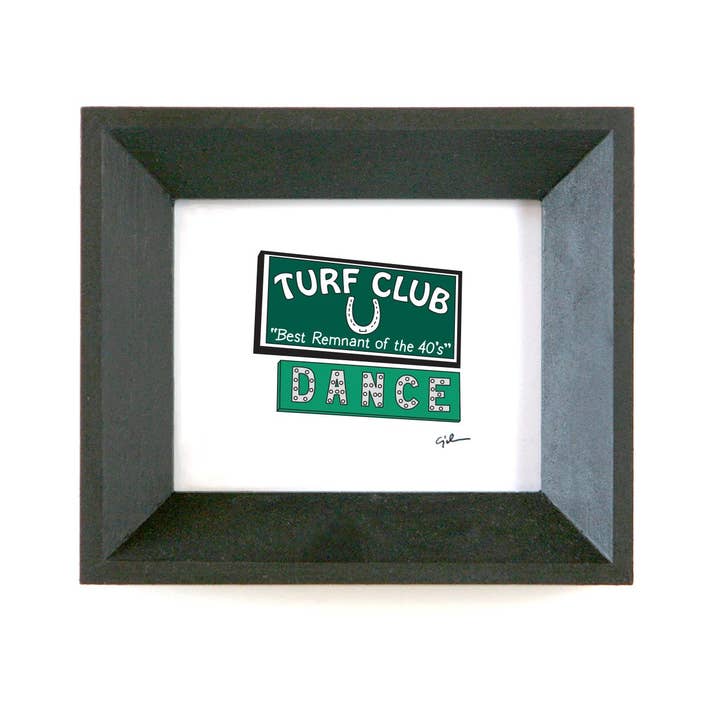 United Goods - Wholesale Art Print - Turf Club Sign | MN Print