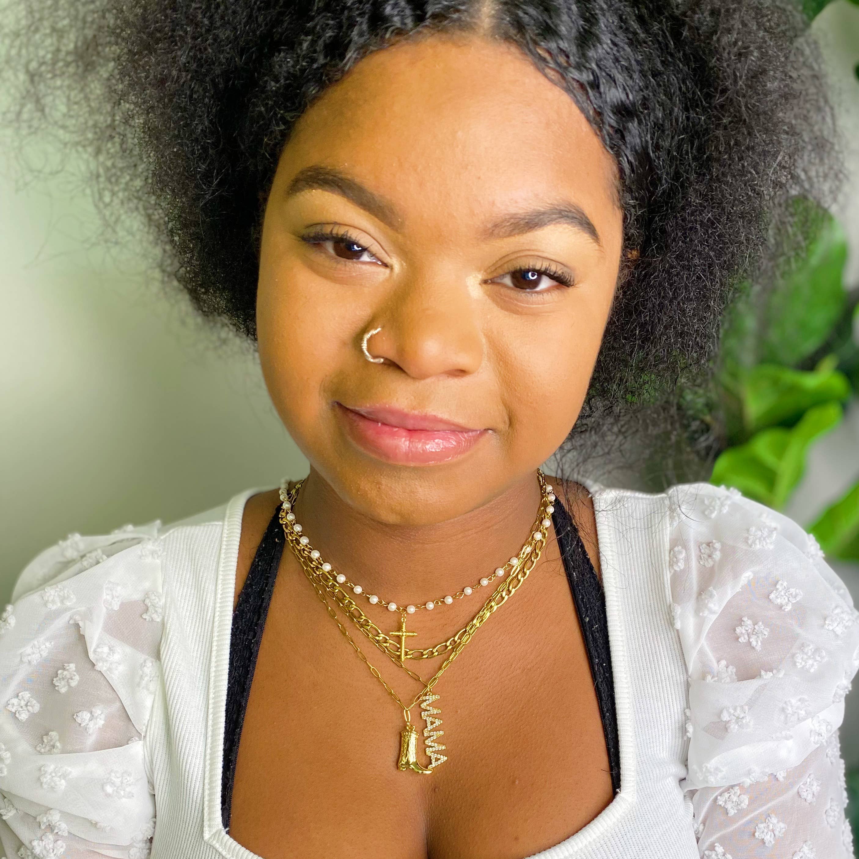 Ellison+Young - Wholesale Pendant/Charm Necklace - Golden Cowgirl Boot Necklace5