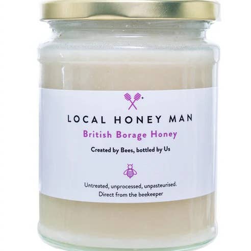 Direct Bees Ltd - Wholesale Honey - British Borage Honey - 340g Jar0