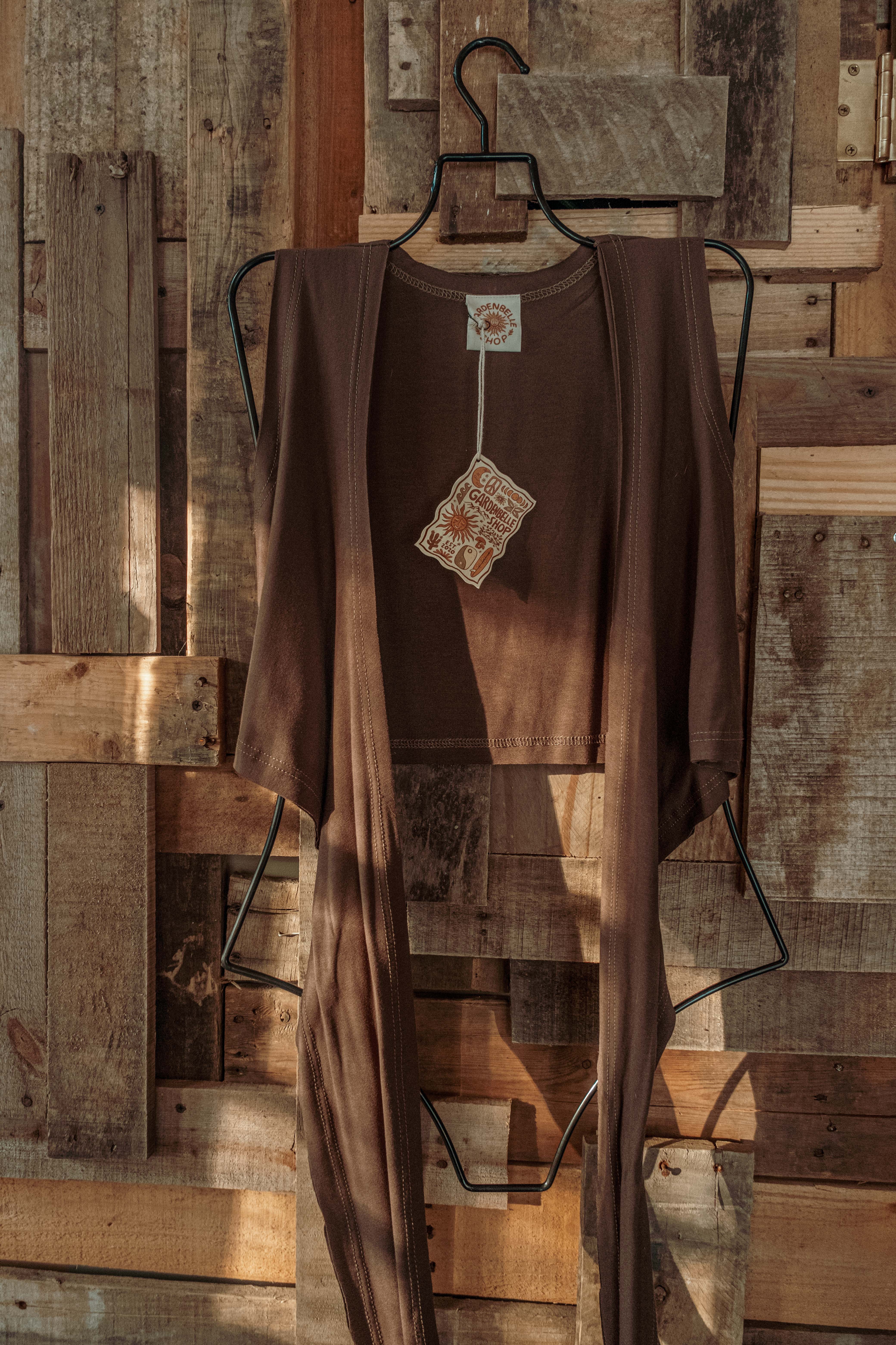 Gardenbelle Shop - Vente Chemisier – femme - Haut cache-cœur extensible Yoga EcoVero, style bohème3