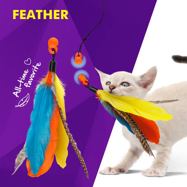 Cat Amazing – wholesale Pet toy – Cat – Snatch Pack – 5 Magnetic Attachments for Snatch Wand5