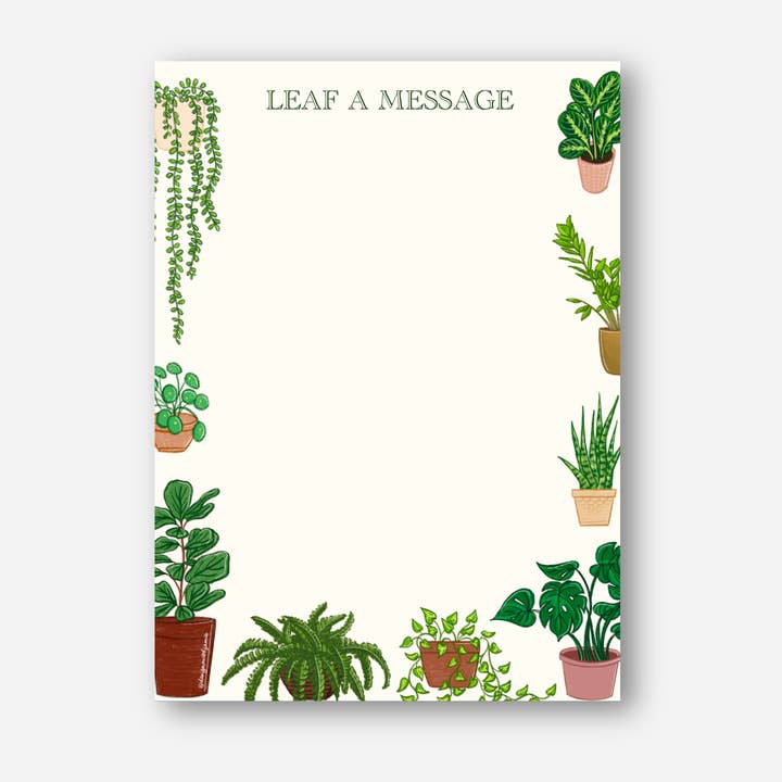 Designs with Jamie - Wholesale Notepad - Leaf a Message Notepad0