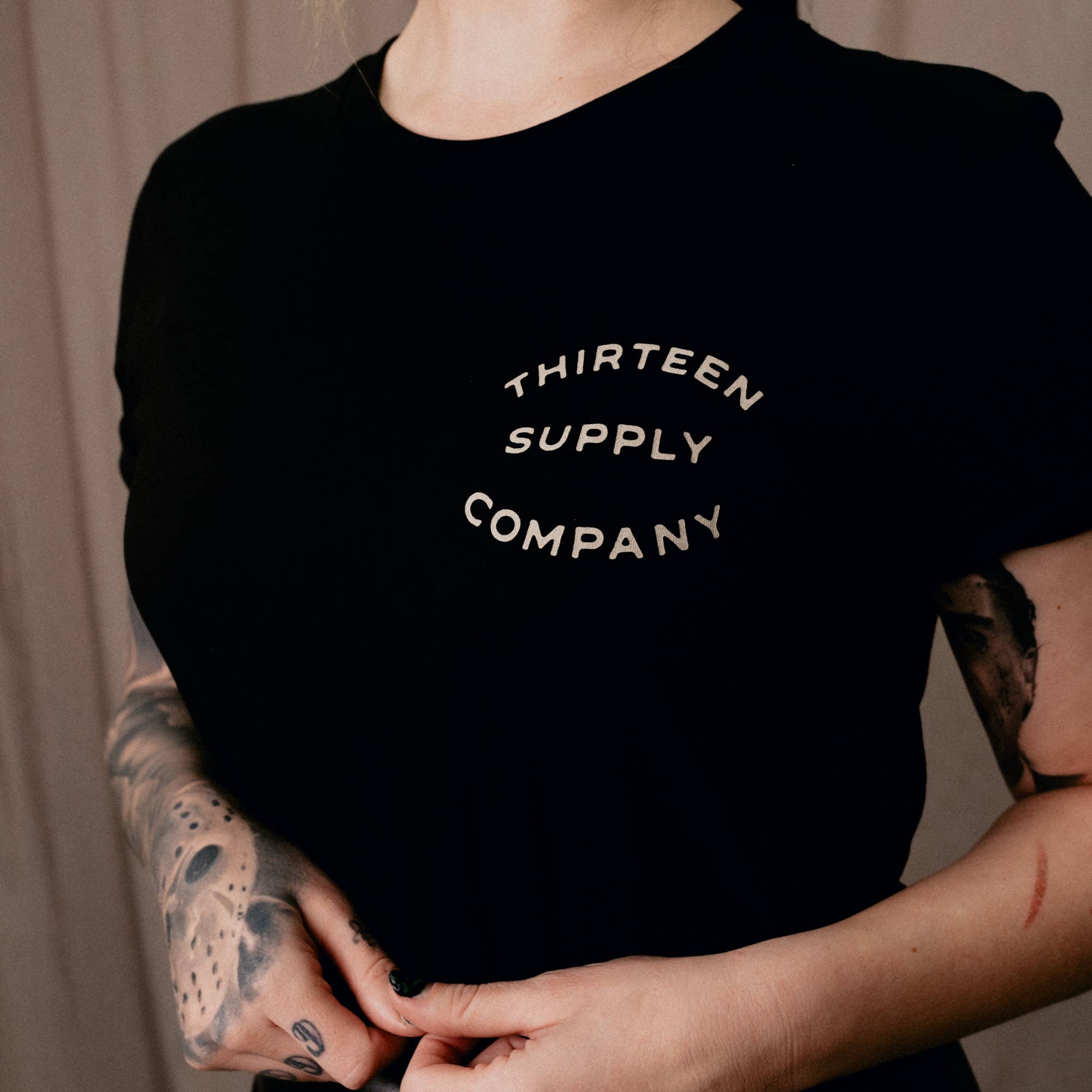 Thirteen Supply Co – wholesale Screen printed t-shirt – unisex – BURNT OUT - SHORT SLEEVE UNISEX T-SHIRT3