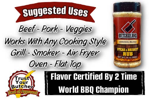 Butcher BBQ Inc - Wholesale Rub - Steak and Brisket Barbecue Rub / Seasoning / Spice2