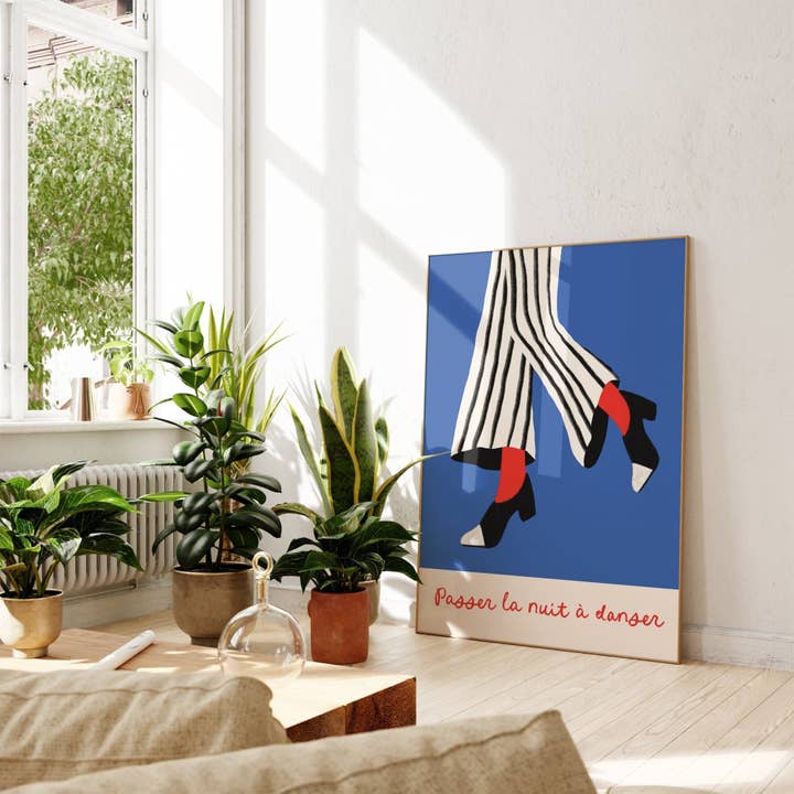 Lámina Baila toda la noche para venta al por mayor de Moonshine Prints