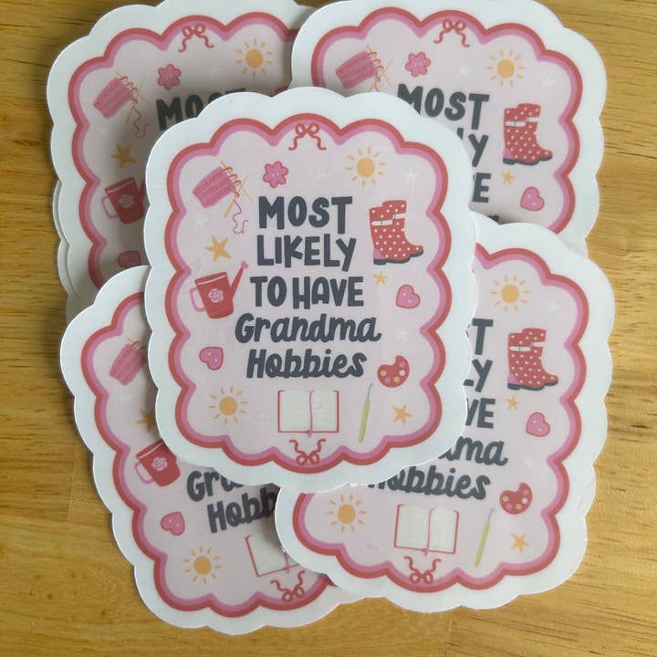 "Mest sannolikt att ha mormorshobbys" för wholesale av Lemonsgrace Designs