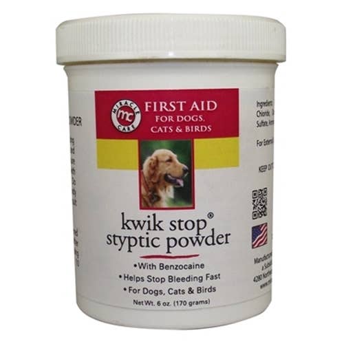 King Wholesale Pet Goods - Wholesale Pet Grooming Aid - Dog - GIMBORN Kwik Stop Powder 6oz