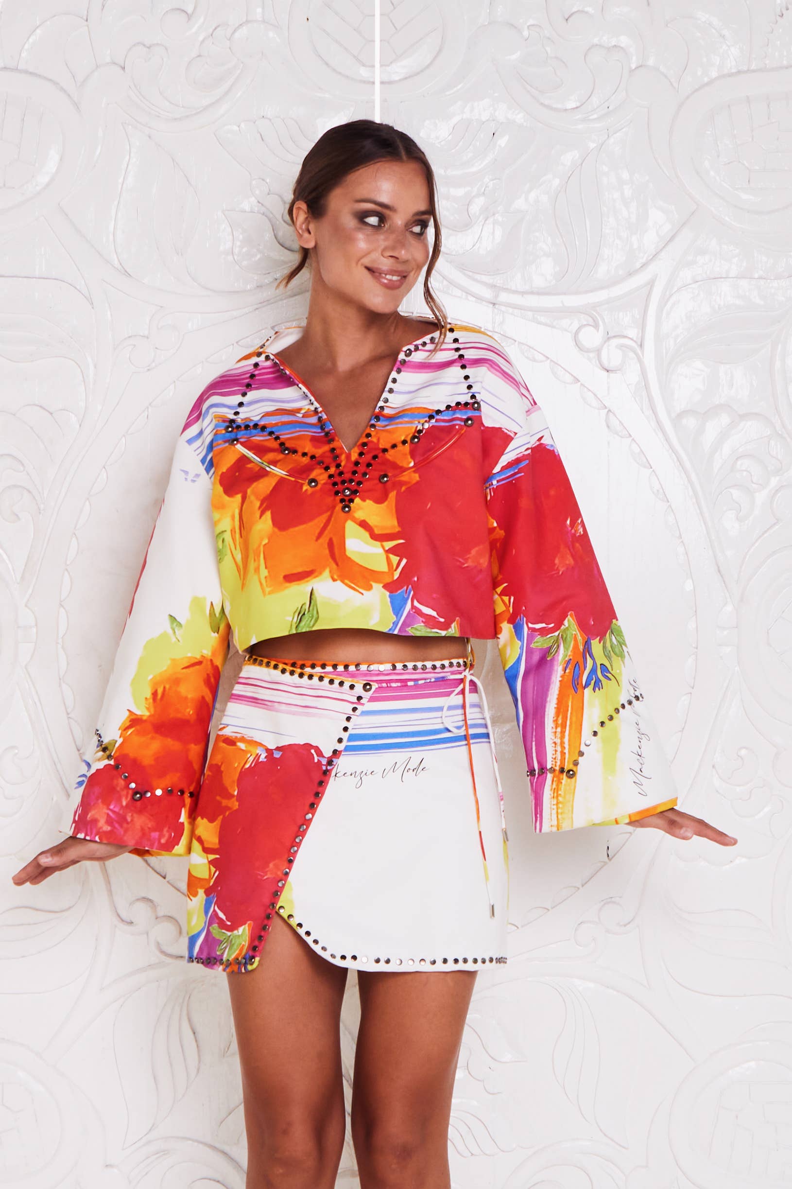 MACKENZIEMODE - Wholesale Skirt – Women’s - RAINBOW STYLIN' MINI SKIRT