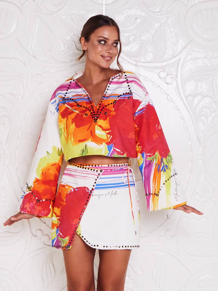 RAINBOW STYLIN' MINI SKIRT for wholesale by MACKENZIEMODE