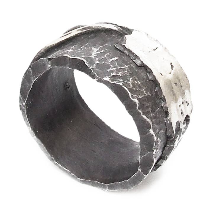 BLACK RAW RING for wholesale by Quinto Ego