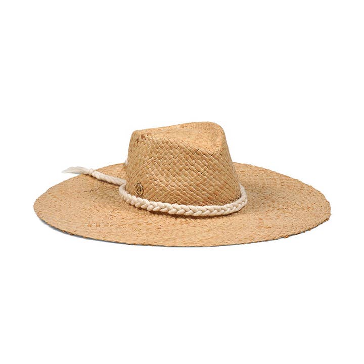Chapéu Zahara Fedora em palha de ráfia por atacado de Le Trap