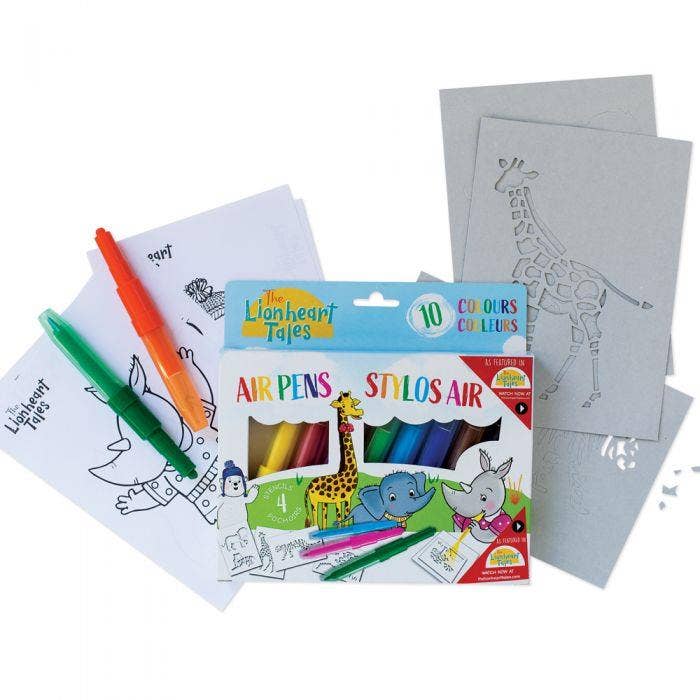 Manuscript – wholesale Coloured pencil – Lionheart Airpens - pack of 10 colours1